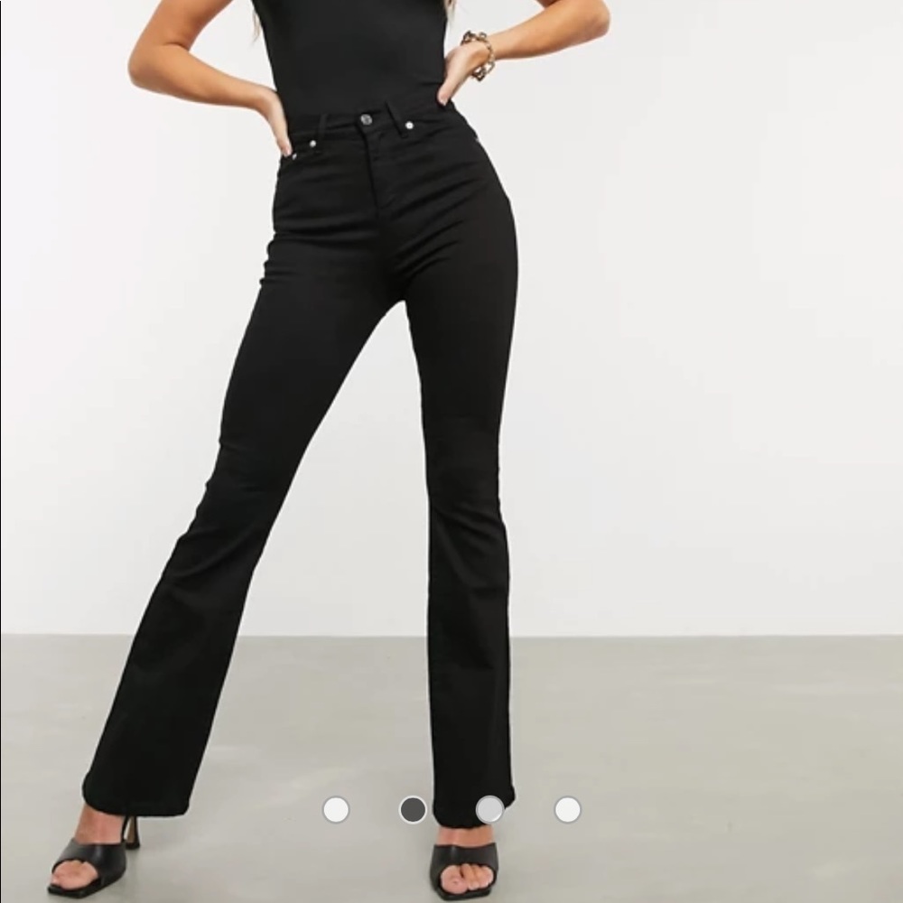 ASOS DESIGN: Lift and Contour black jeans